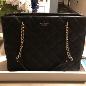 Black leather Kate Spade purse